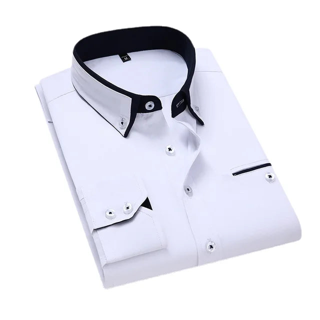 HERBERGER | Men's Long Sleeve Shirt Airy & Light for Spring and Autumn