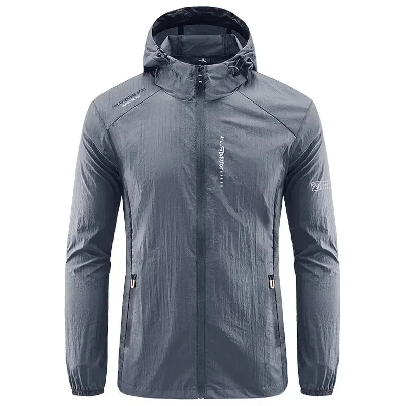 Waterproof Outdoor Jacket with Pocket and Zipper