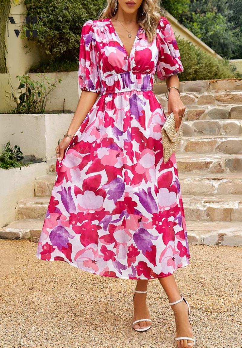 Flore Elegant Flower Dress