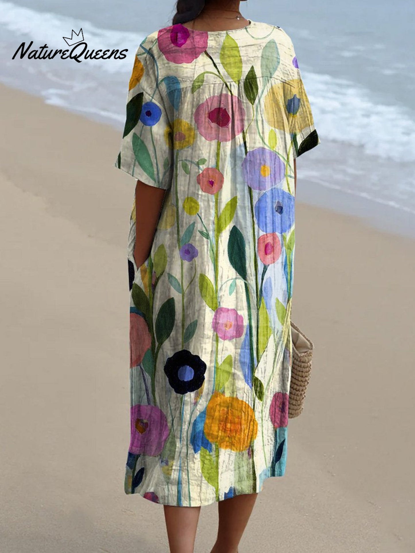 Aubane | Watercolor Flowers Dress