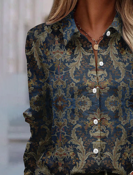 Navy Blue Collared Shirt