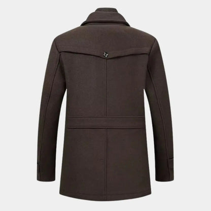 Aristocratic Coat Made of Black Wool