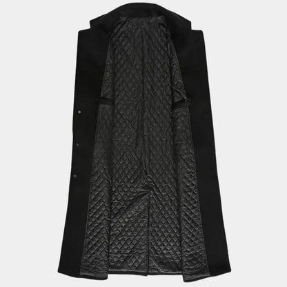 Men's Wool Blend Trench Coat