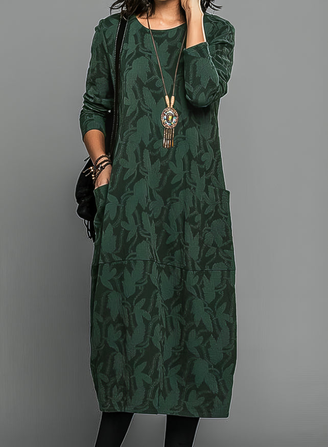 Casual Round Neck Winter Dress