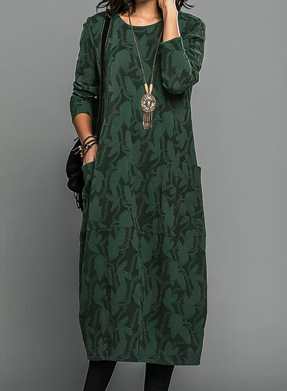 Casual Round Neck Winter Dress