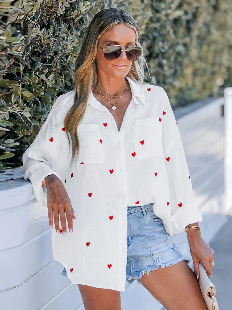 Heartfelt Women's Blouse