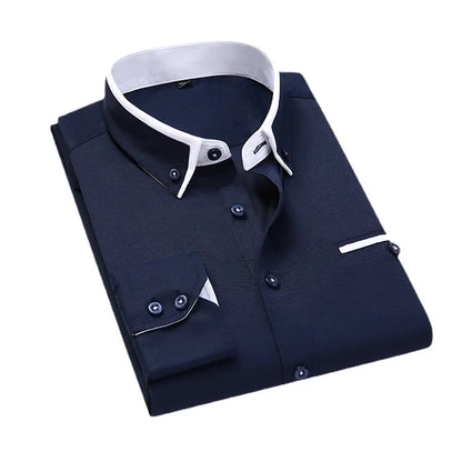 HERBERGER | Men's Long Sleeve Shirt Airy & Light for Spring and Autumn