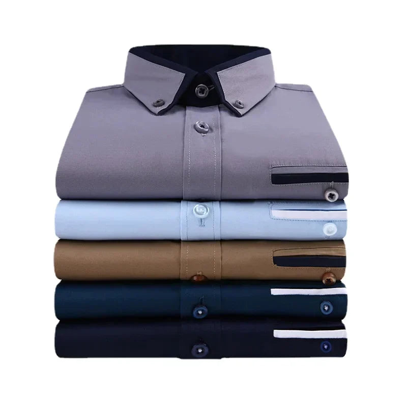 HERBERGER | Men's Long Sleeve Shirt Airy & Light for Spring and Autumn