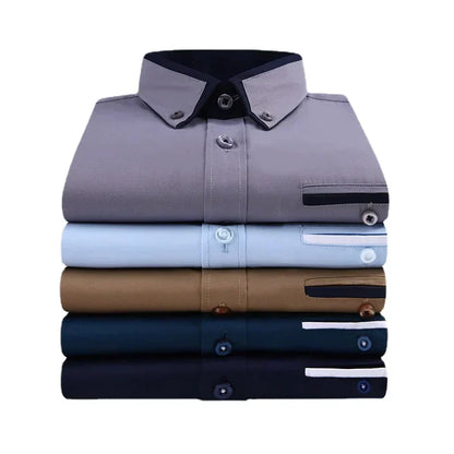 HERBERGER | Men's Long Sleeve Shirt Airy & Light for Spring and Autumn