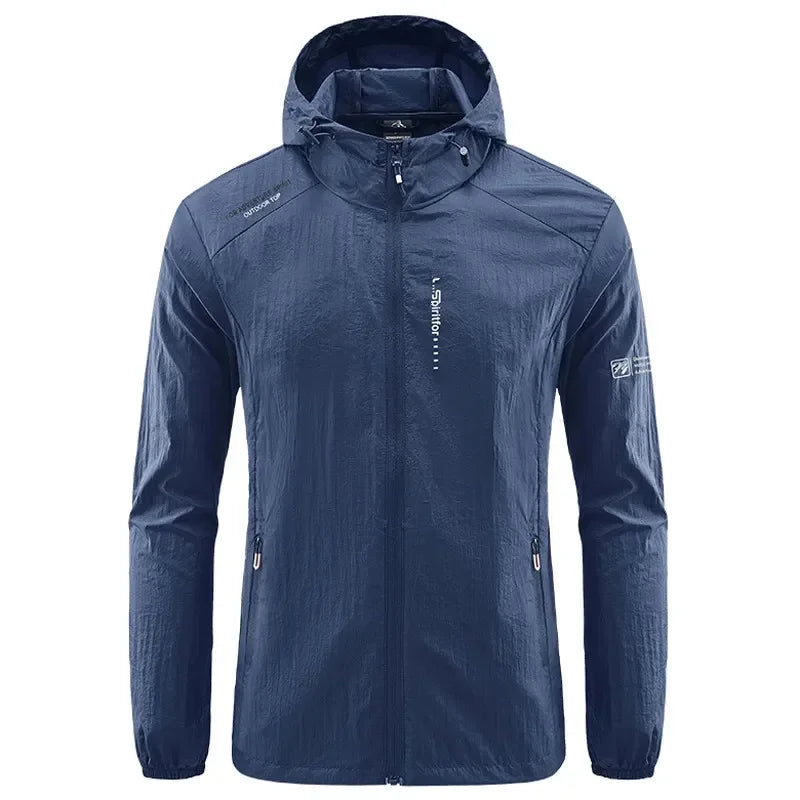 Waterproof Outdoor Jacket with Pocket and Zipper