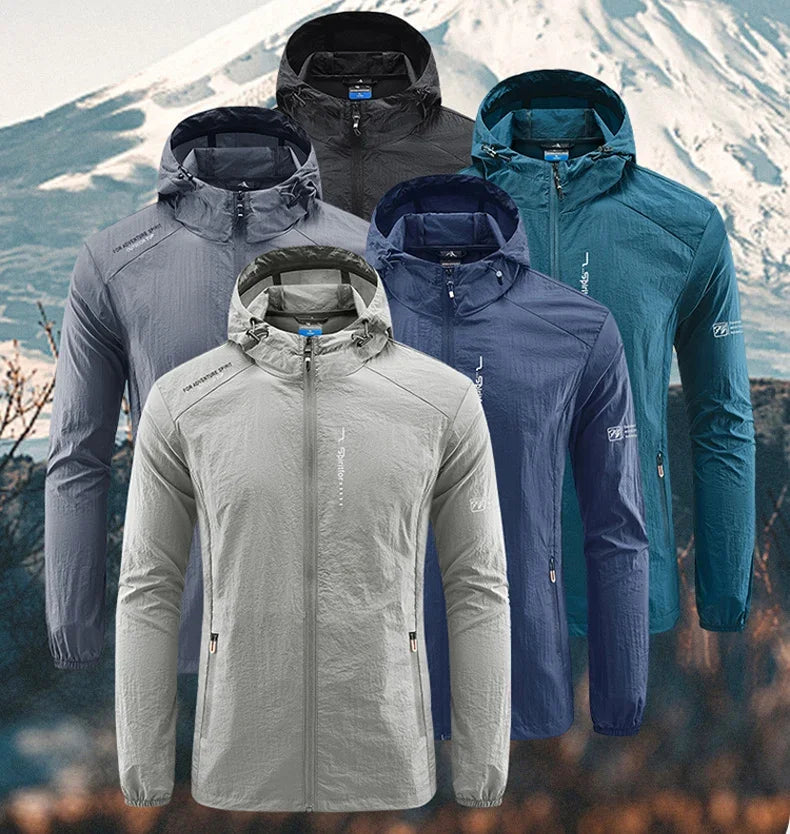 Waterproof Outdoor Jacket with Pocket and Zipper