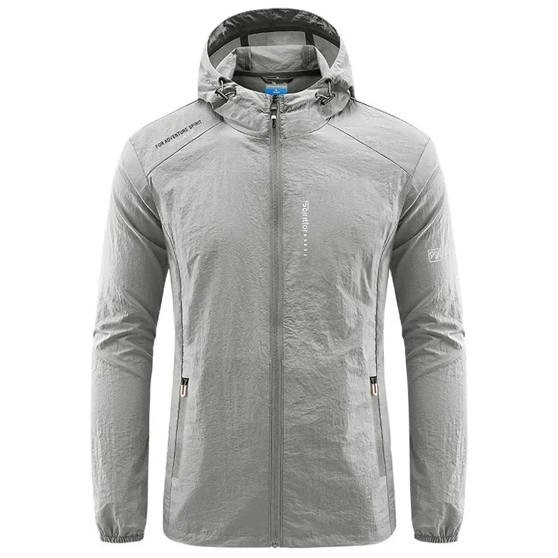 Waterproof Outdoor Jacket with Pocket and Zipper