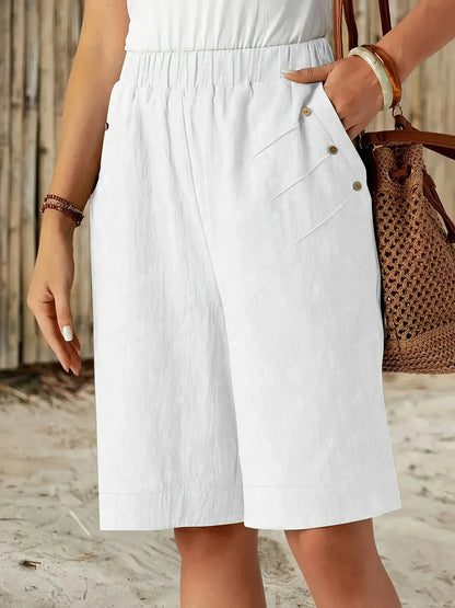 Céline Shorts made of Cotton and Linen