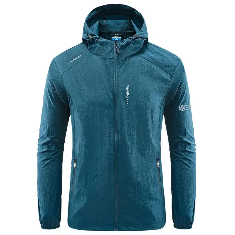 Waterproof Outdoor Jacket with Pocket and Zipper