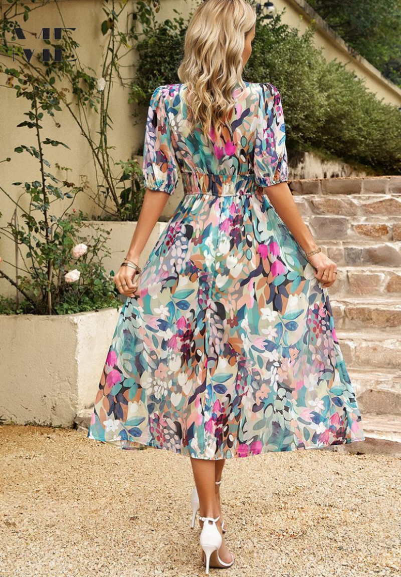 Flore Elegant Flower Dress