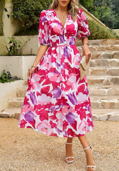 Flore Elegant Flower Dress