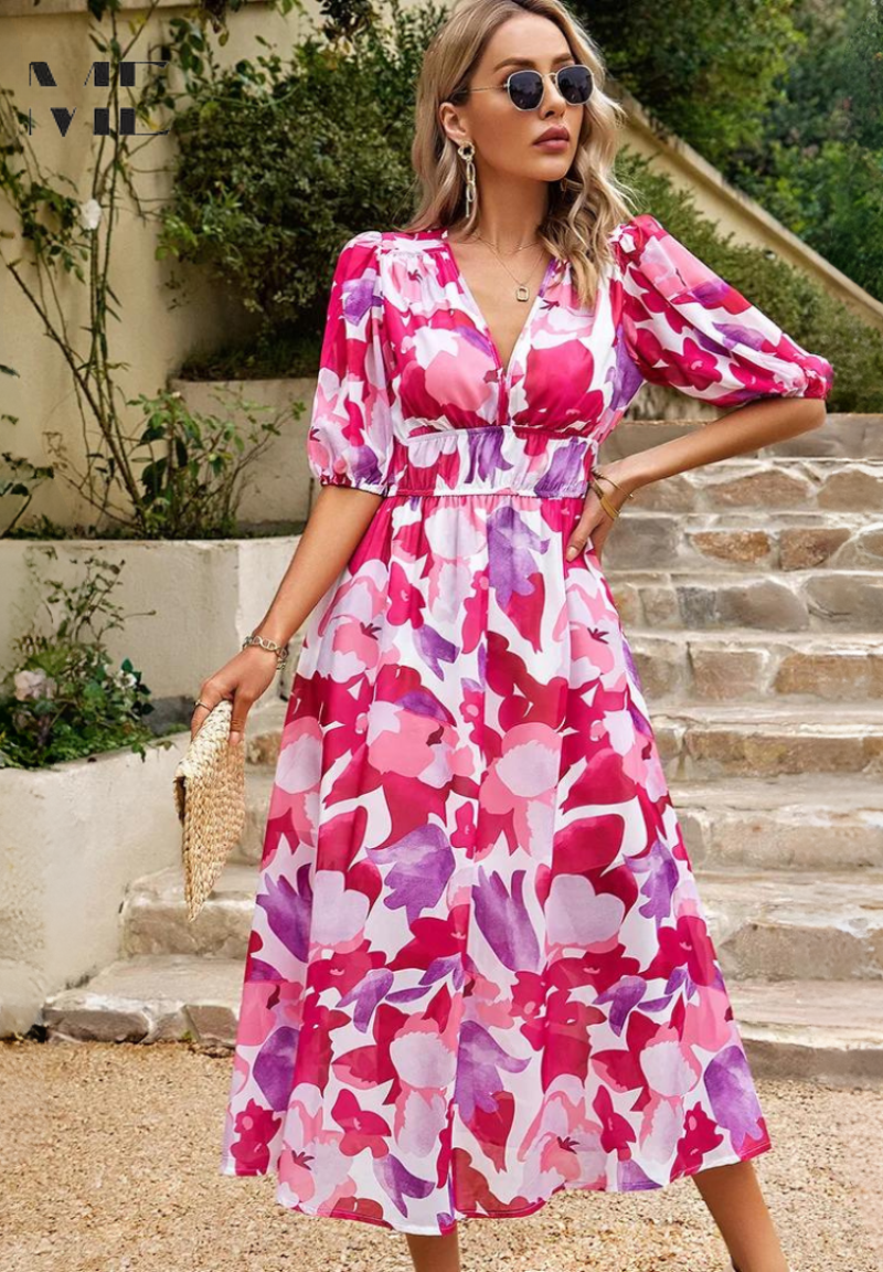 Flore Elegant Flower Dress