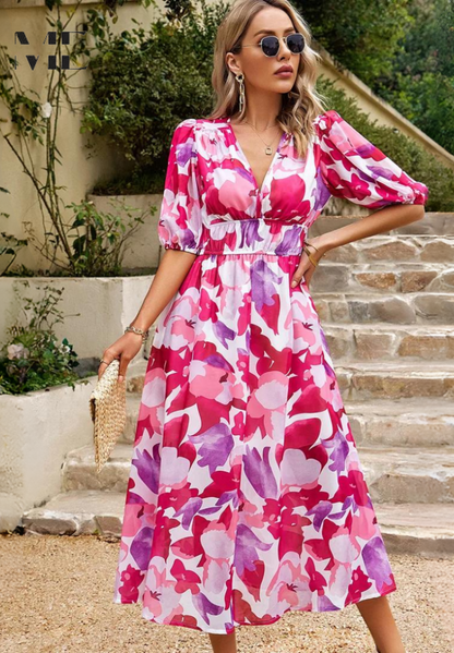 Flore Elegant Flower Dress