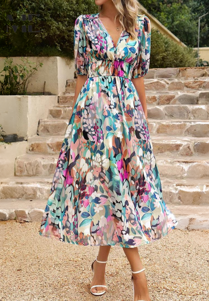 Flore Elegant Flower Dress