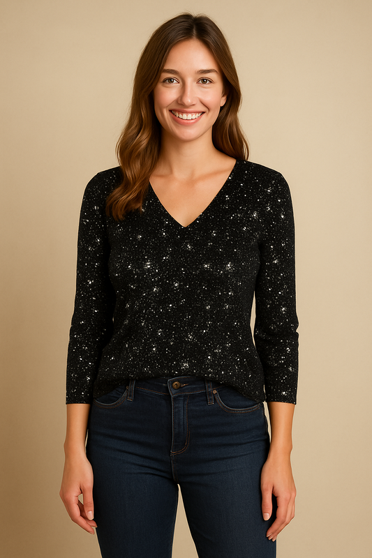 HERBERGER | Festive Women's Top Shiny for Special Occasions