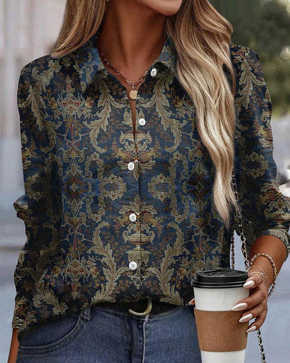 Navy Blue Collared Shirt