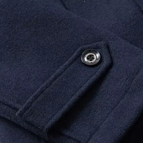 Aristocratic Coat Made of Black Wool