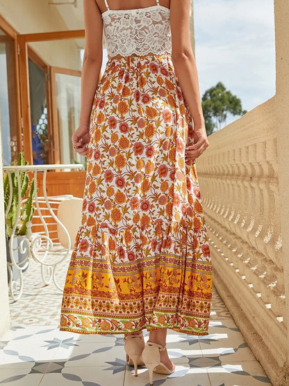 Flower Print Women's Skirt