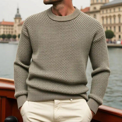 Textured Old Money Pullover