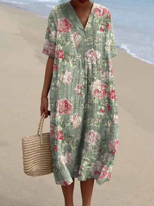 Soline | Vintage Floral Dress